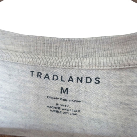 𝅺Tradlands Baja Dress Neutral Minimalist Indie Womens M Slouchy Oatmeal Cotton - Picture 7 of 9